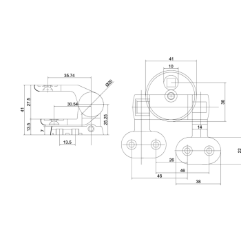 Петли для сиденья Burlington SP813 BNKL никель