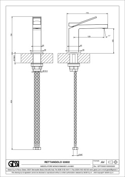 Смеситель для раковины Gessi Rettangolo K 53002.708 медь
