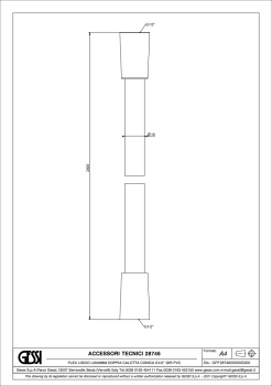 Шланг для душа Gessi Inciso 28746.299 Matte Black