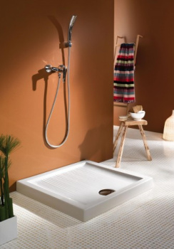 Душевой поддон 70x70 Jacob Delafon Kyreo EN100-00 слив 60 мм, белый