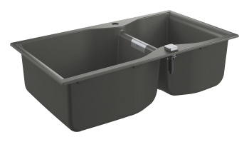 Мойка GROHE K700 с 2 чашами, 900 x 500 мм, серый гранит 31658AT0