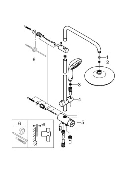 Душевая стойка Grohe New Tempesta System 26381001