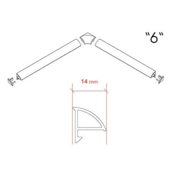 Универсальная декоративная планка Ravak XB441100001 белый