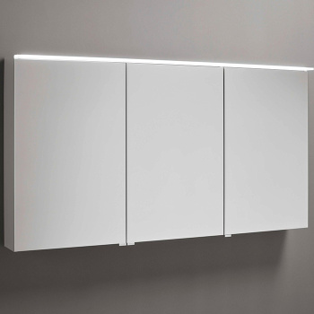 BURGBAD Eqio Зеркальный шкаф с LED подсветкой 5Вт IP24, 120х80х17см, 3 зерк. двери с обоих сторон, в