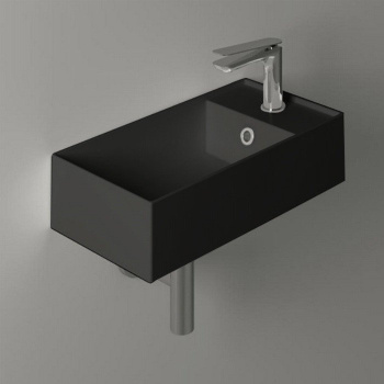 Раковина подвесная/накладная Simas Agile AG 50 nero 50 см левая черный