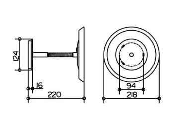 Косметическое зеркало с подсветкой Keuco 22 17605019000 хром