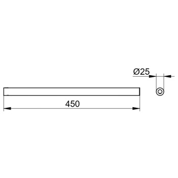 Полотенцедержатель Keuco Reva 12820370000 черный матовый