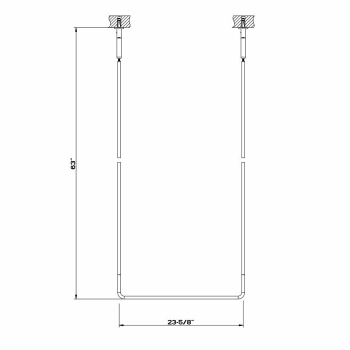 Полотенцедержатель Gessi Goccia 38143.099 Black Xl