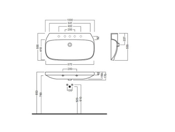 Раковина подвесная Hatria ABITO YXX901