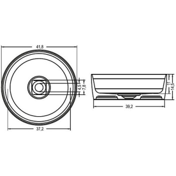 Раковина RОUND 42х15 W024001105