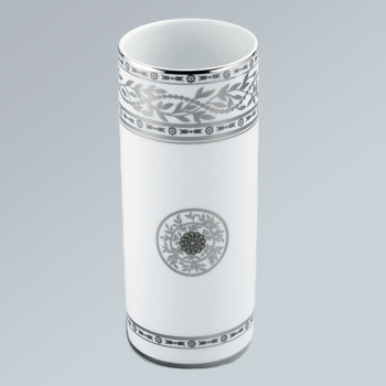 Ваза керамическая THG Marquise Blanc Decor Platine A7G-A02-4609 белый