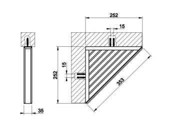 Полка для ванной Gessi Eleganza 46461.031 Chrome