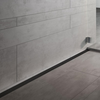 Дренажный канал Tece Tecedrainprofile 671621 обрезной (PVD сатин черный 500-1600 мм)