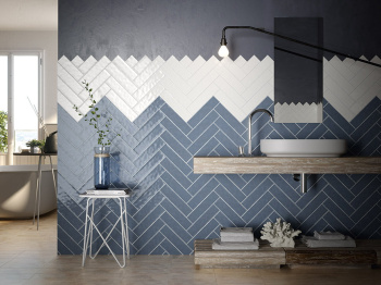 Керамическая плитка Mainzu Backstage Blu Brillo 7.5x30 см PT02767