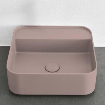 Раковина накладная/подвесная Cielo Shui Comfort SHCOLAQSF CP 44 см розовый