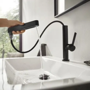 Смеситель для раковины Hansgrohe Finoris 76063670 черный