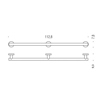 Поручень для инвалидов Colombo Complementi 112.8см, хром B9731.CR