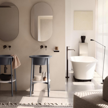 Раковина встраиваемая Cielo I Catini Catino Tondo CALAT BR 50 см серый