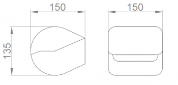 Диспенсер Nofer для туалетной бумаги в малых рулонах Black 05012.N