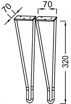 Jacob Delafon Odeon Rive Gauche Ножки для мебели 32 см , золото