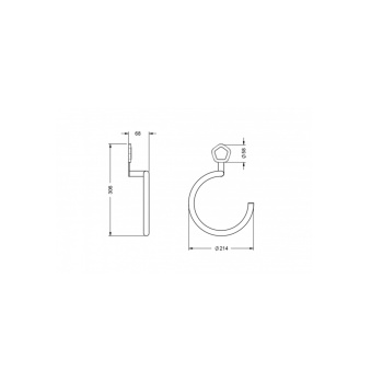 Держатель для полотенец Jorger Shado 635.00.047.000-51