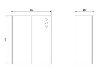 Контейнер для мусора настенный из нержавеющей стали матовый 23 л. Nofer EVO 14077.EVO.S