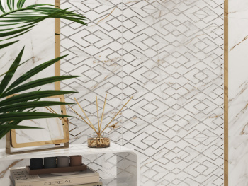 Керамическая плитка Eletto Ceramica Calacatta Grey Perla Decor 24.2x70 см 589122001