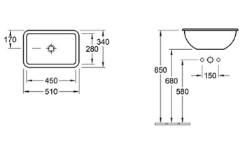 Раковина Villeroy&Boch Loop & Friends 61451001