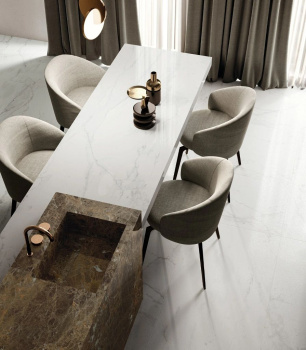 Керамогранит Италон Charme Deluxe Bianco Michelangelo Cer 60x120 см 610015000494