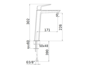 Смеситель для раковины Mamoli Spartaco 49260000900F серебро