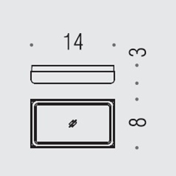 Мыльница настольная Colombo Forever хром/матовое стекло B2940.CR-VAN