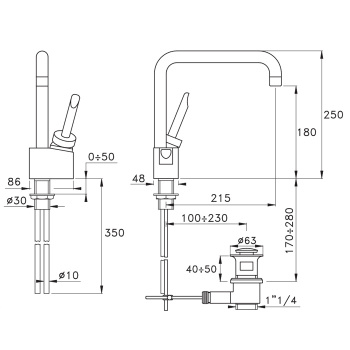 Смеситель для раковины Stella Box 3226 BX 00121 CR00 хром