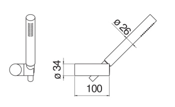 Душевой набор Nobili AD146/26WM