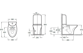 Бачок для унитаза Jacob Delafon Nouvelle Vague ETL212-00 белый