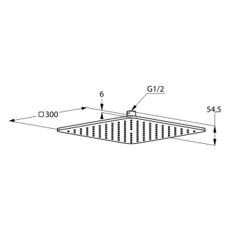 Верхний душ Kludi A-Qa 6453005-00