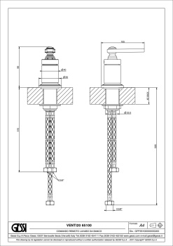 Вентиль Gessi VENTI20 65100.149 Finox Brushed Nickel