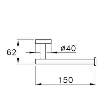 Держатель туалетной бумаги настенный Stella Lucilla 1033 хром LL 10015 CR00