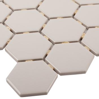 Керамическая мозаика Starmosaic Geometry Hexagon Small Grey Glossy (mt20116) 265x2786 шт