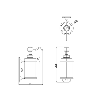 Дозатор для жидкого мыла Burlington Gold A19 GOLD