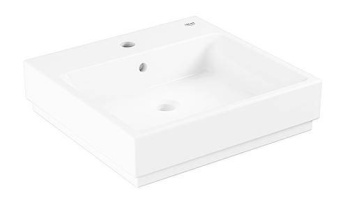 Раковина накладная, 50 см, GROHE Cube Ceramic, альпин-белый, 3947800H