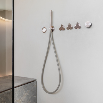 Смеситель для ванны CЕА Design Duet TRM 20 S с термостатом сталь