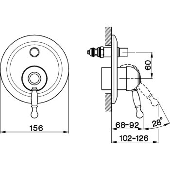 Смеситель для ванны Cisal Arcana Royal бронза AY00210027 Акция
