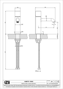 Смеситель для раковины Gessi Habito 70002.031 хром