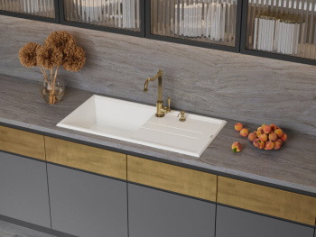 Мойка кухонная Omoikiri Tedori 100-SA бежевая 4993918