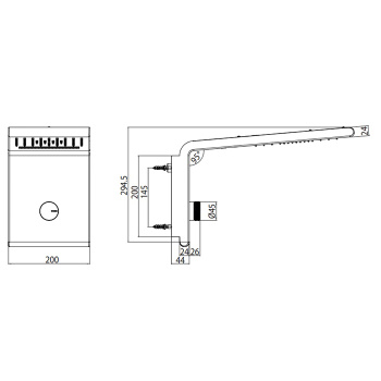 Bossini Syncro Верхний душ 45х20см, настенный, 3 режима, цвет: хром I00634.030