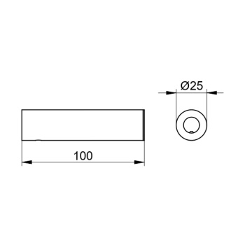 Держатель запасного рулона Keuco Reva 12863370000 черный матовый