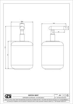 Дозатор для жидкого мыла Gessi Goccia 38037.031 Chrome