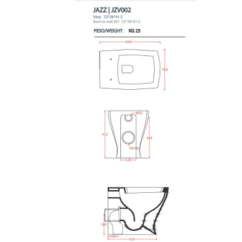 Унитаз напольный Artceram Jazz JZV002 05 00 c креплением, белый матовый