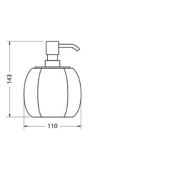 Дозатор для жидкого мыла Burlington A19C CHR хром