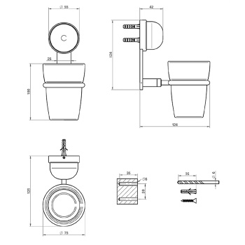 Стакан THG Moon Dragon U5G-A02-536 хром